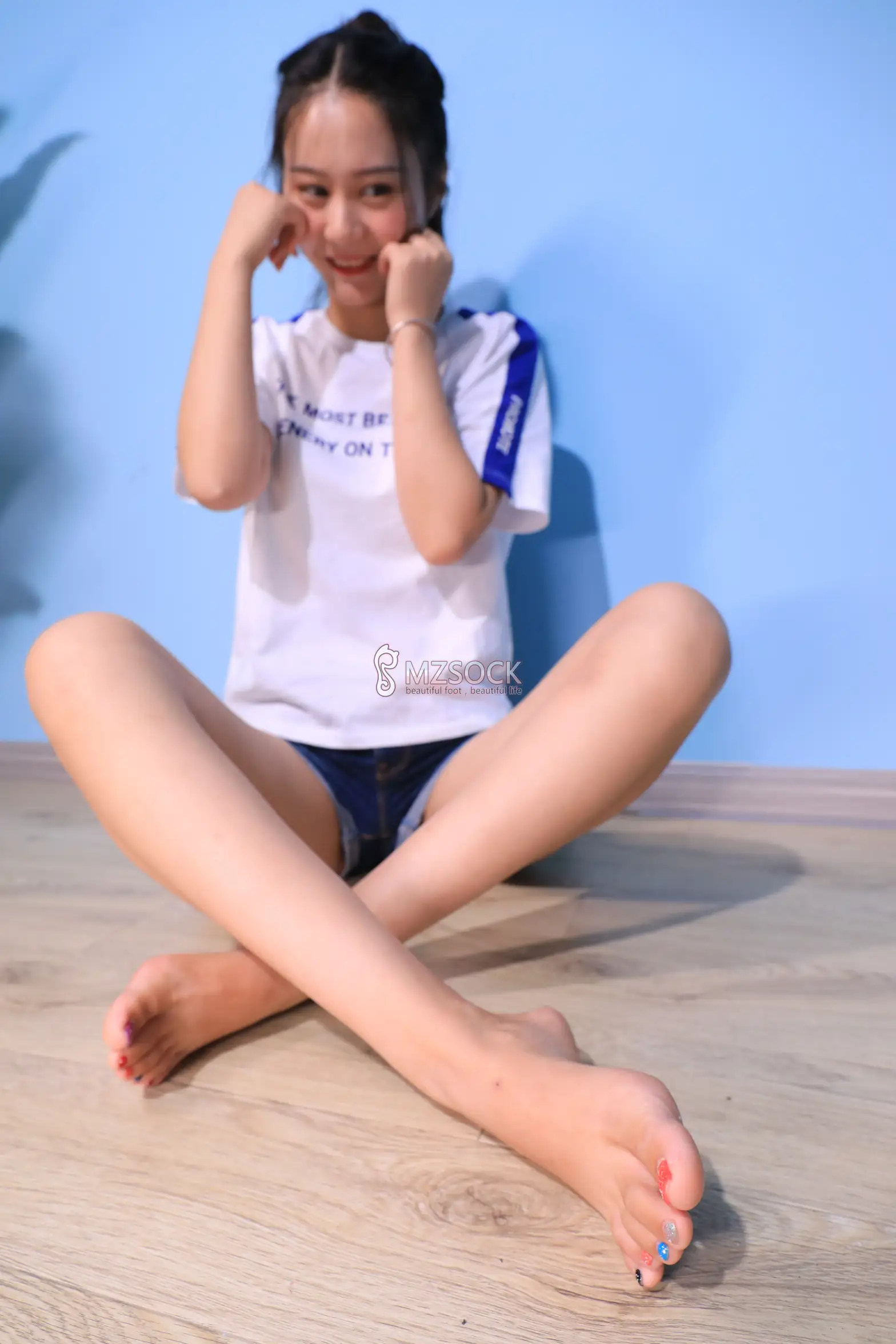 [Mzsock] Love beautiful feet NO.065 snow snow#[33P]-28