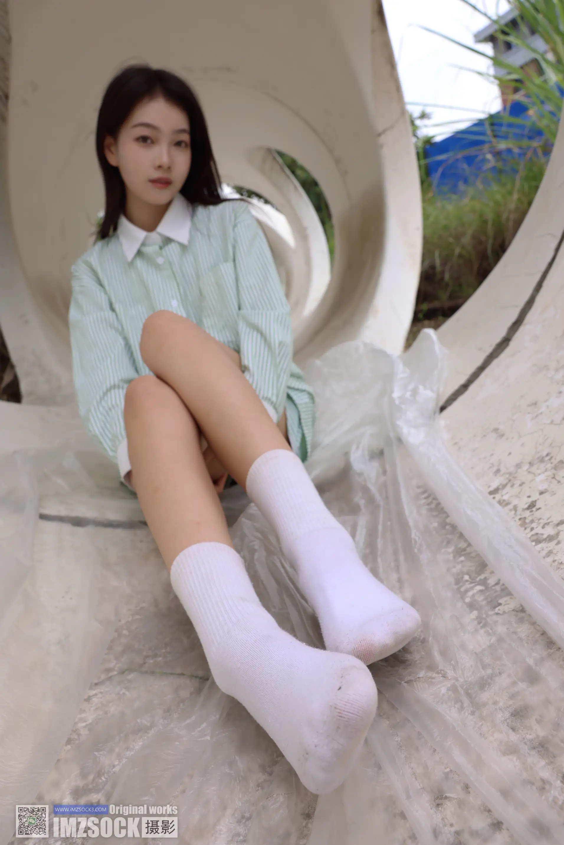 [Mzsock] Love beautiful feet NO.243 coriander#[74P]-37