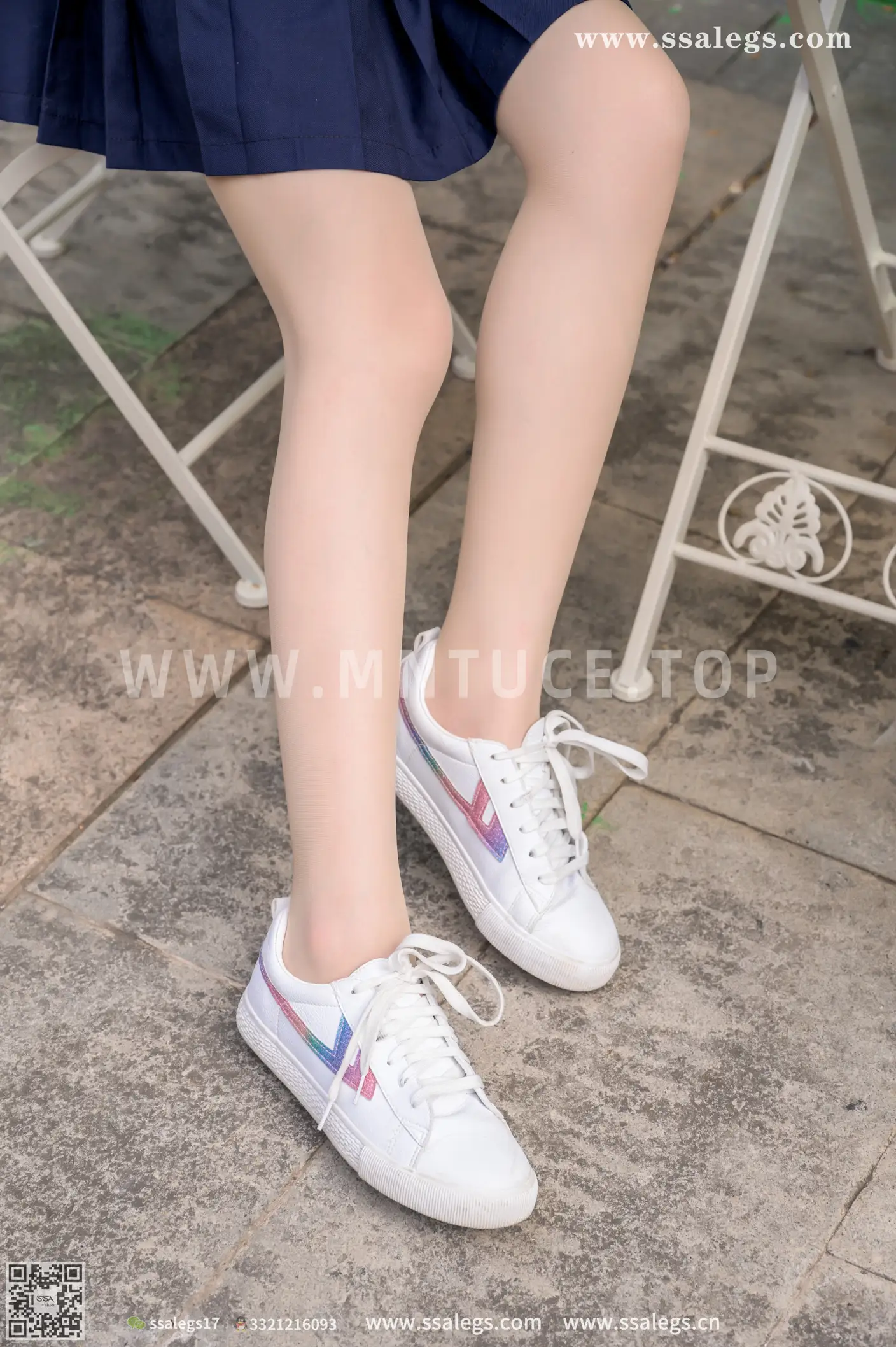 [Mzsock] NO.422 Manman white jk uniform flesh photo (Part 2) silk club#[124P]-56